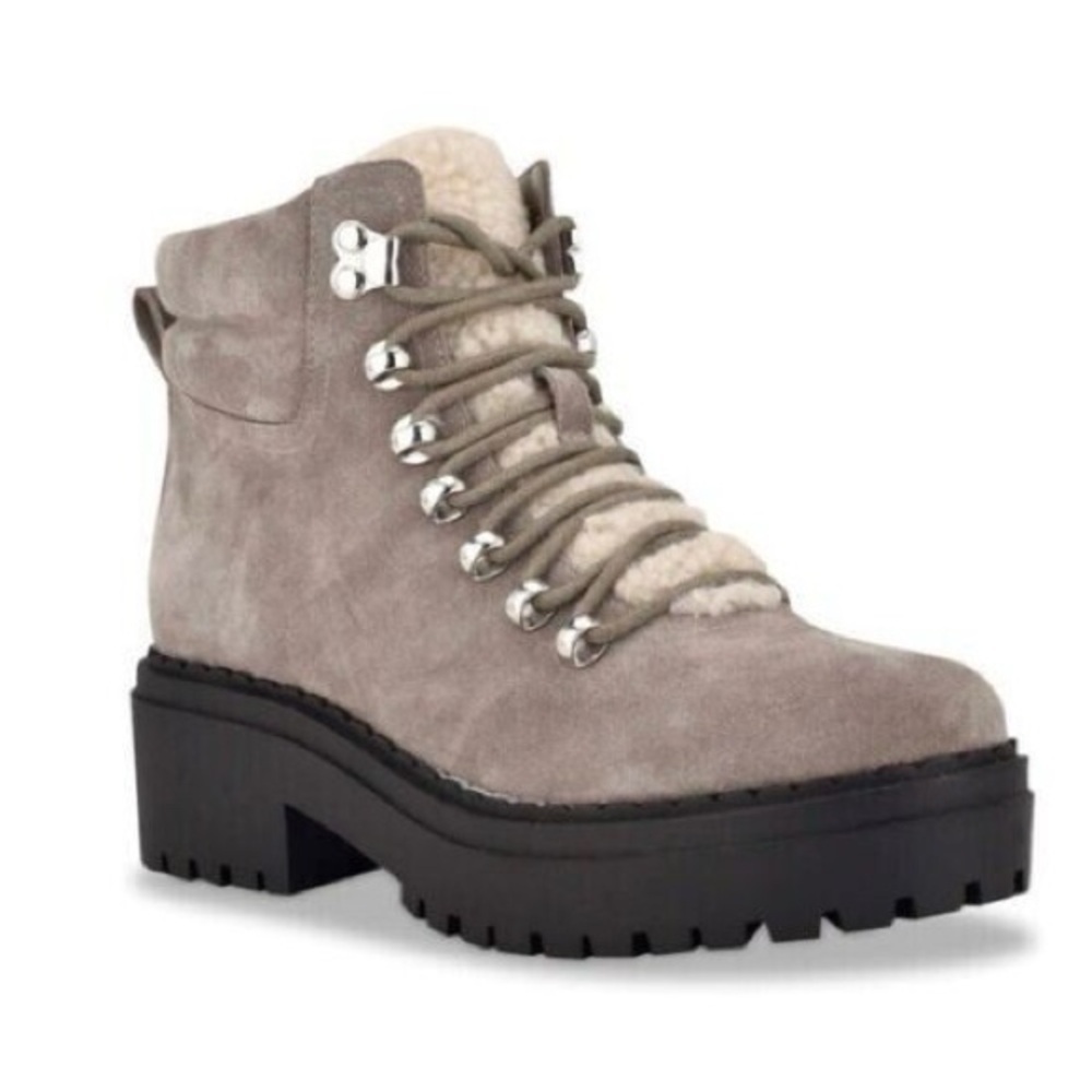 Brand new never worn Marc Fisher Women's Lace Up Suede Boots - Taupe size 7